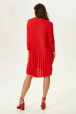 Mini Dresses^Liquorish Divine Grace Pleated Dress Red