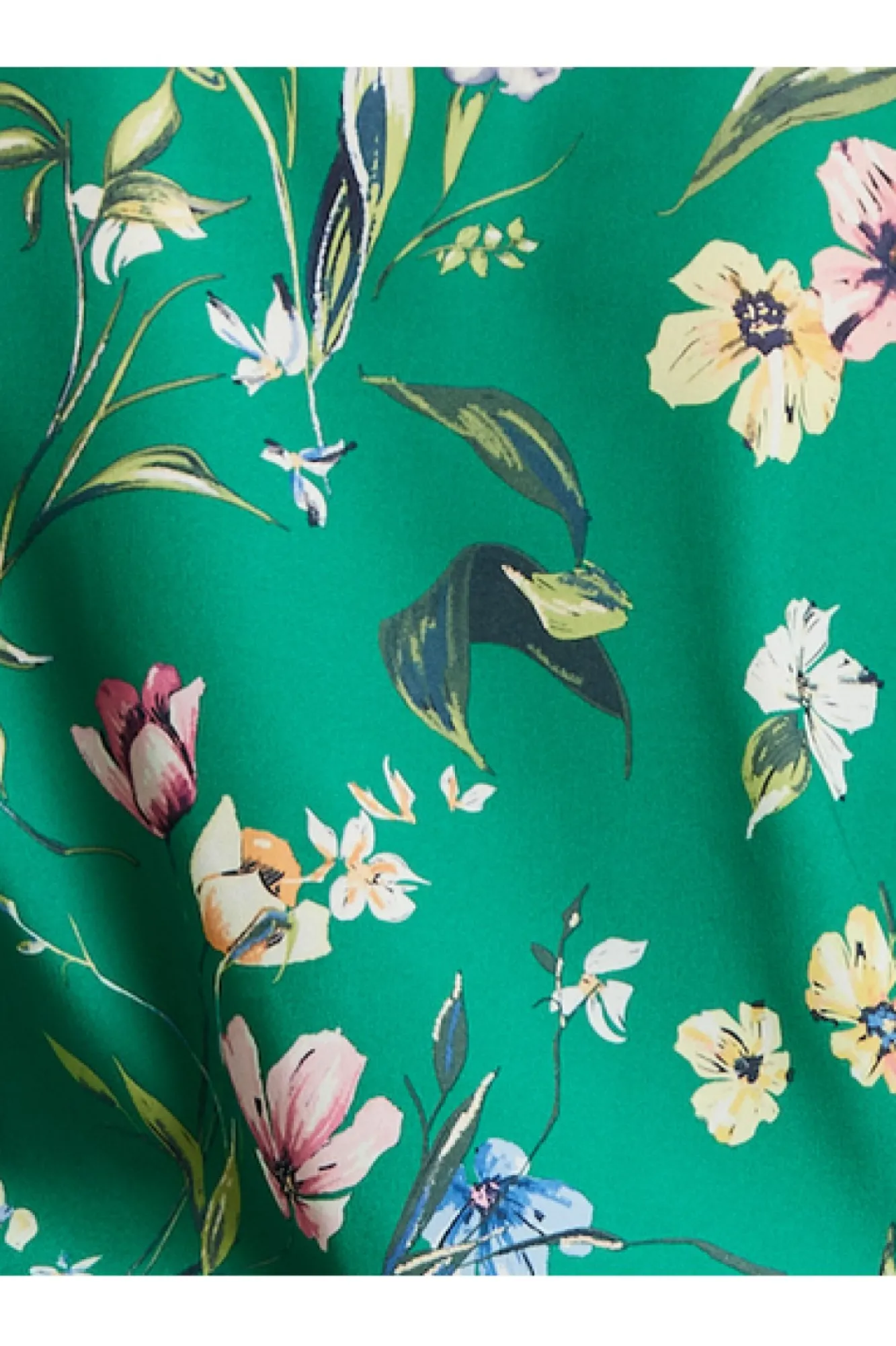 Blouses^Liquorish Floral Print Wrap Top Green