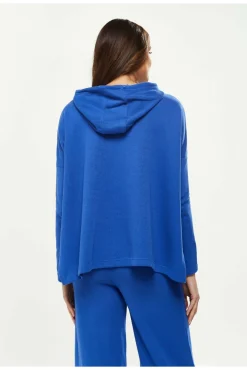 Loungewear & Sleepwear^Liquorish Hooded Sweatshirt With Front Pocket In Blue