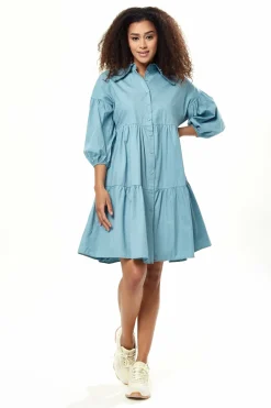 Mini Dresses^Liquorish Oversized Shirt Dress In Blue
