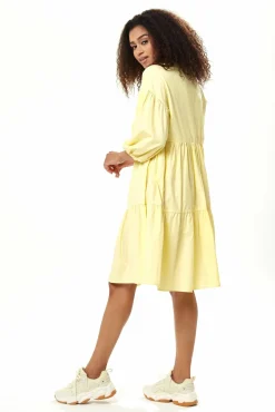 Mini Dresses^Liquorish Oversized Shirt Dress In Yellow