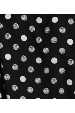 Blouses^Liquorish Polka Dot Print Wrap Top In Black
