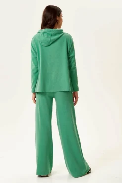 Loungewear & Sleepwear^Liquorish Wide-Leg Tracksuit Pant In Green