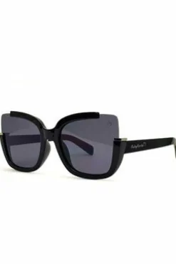 Sunglasses^RubyRocks 'Elizabeth' Square Sunglasses In Black