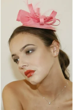 Hats & Fascinators^RubyRocks Jacinta Facinator Pink