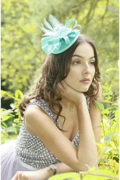 Hats & Fascinators^RubyRocks Judeen Facinator Mint