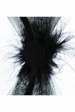 Hats & Fascinators^RubyRocks Madina Fascinator Black