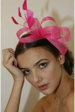 Hats & Fascinators^RubyRocks Ramira Facinator Fuchia