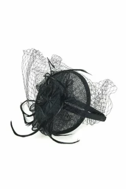 Hats & Fascinators^RubyRocks Saretta Fascinator Black
