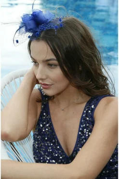 Hats & Fascinators^RubyRocks Vida Fascinator Blue