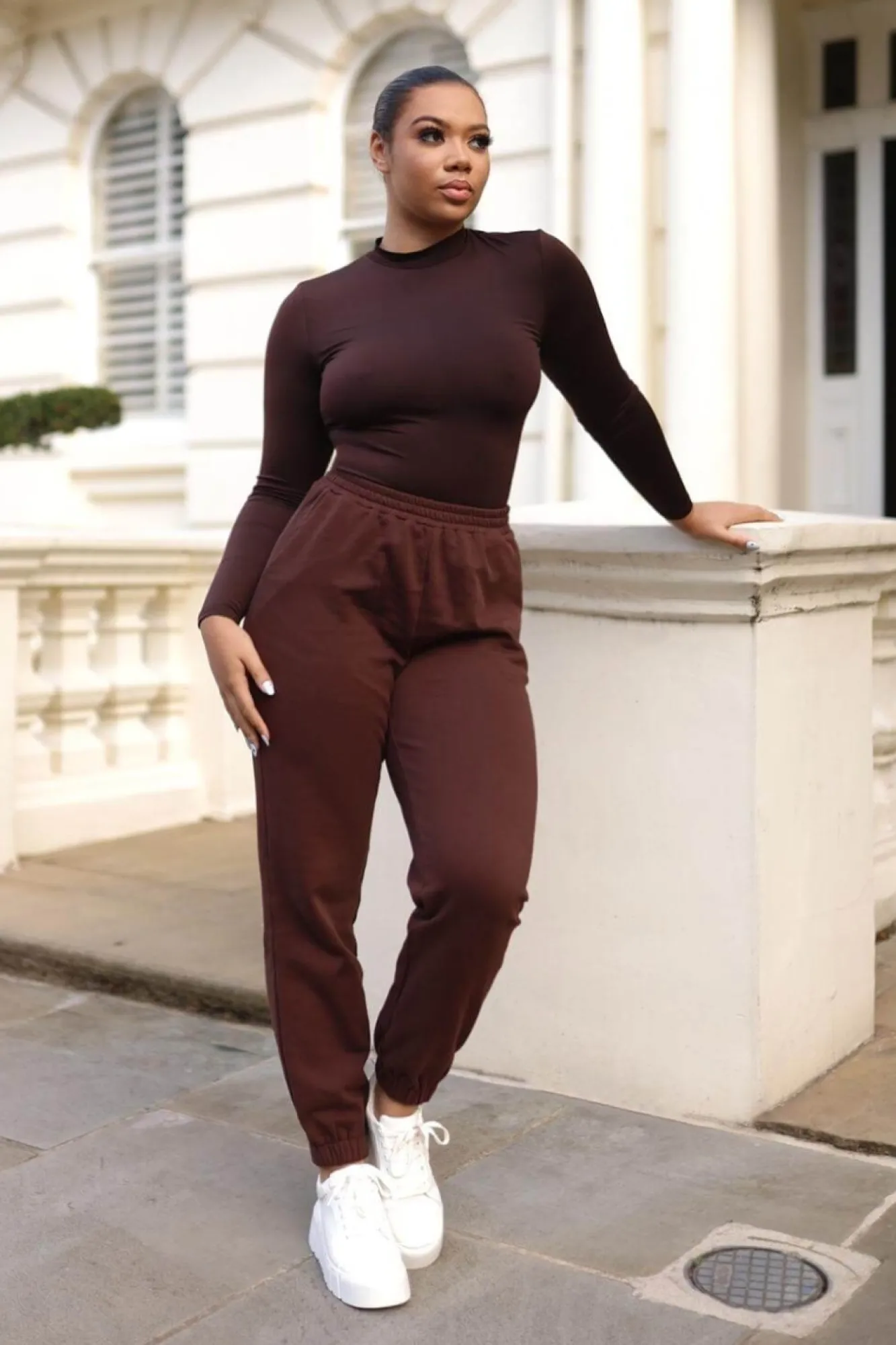 Trousers^SETSOFRAN London Chocolate Joggers For Women Brown