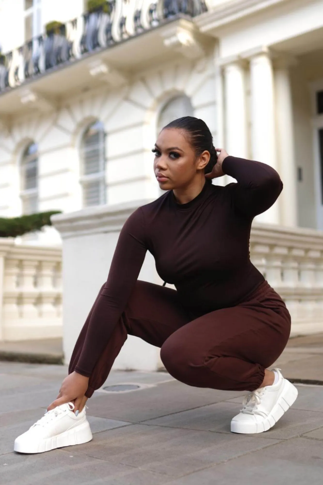 Trousers^SETSOFRAN London Chocolate Joggers For Women Brown
