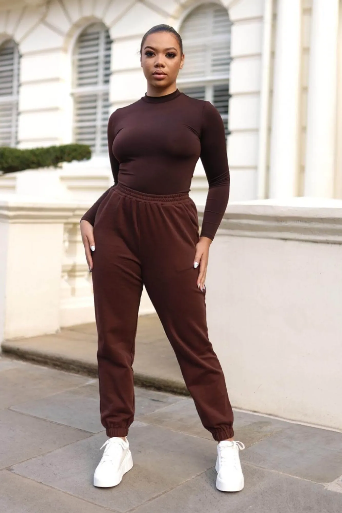 Trousers^SETSOFRAN London Chocolate Joggers For Women Brown