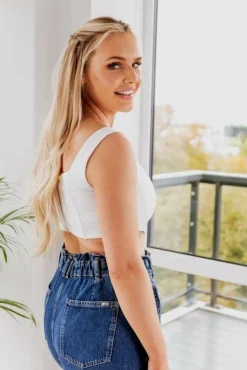 Crop Tops^SETSOFRAN London Corset Top White