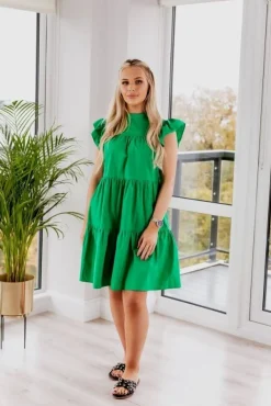 Mini Dresses^SETSOFRAN London Poplin Dress Green