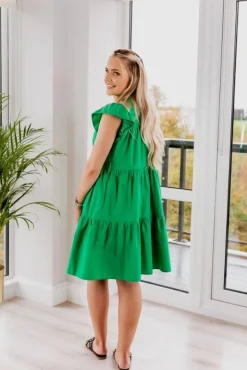 Mini Dresses^SETSOFRAN London Poplin Dress Green