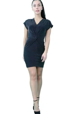 Mini Dresses^Signage Vest Knot Dress Black