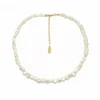 Jewellery^White Leaf Freshwater Pearl Choker In Gold Antiquegold