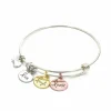 Jewellery^White Leaf Live Laugh Love Bangle In Silver