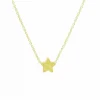 Jewellery^White Leaf Star Necklace In Gold