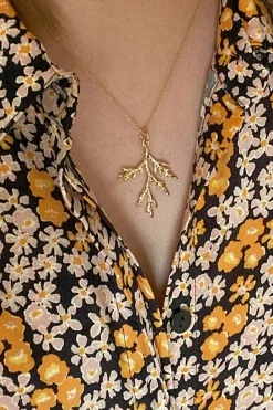 Jewellery^Wisteria London Aster Branch Necklace Gold