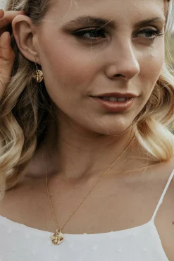 Jewellery^Wisteria London Bee Coin Necklace Gold