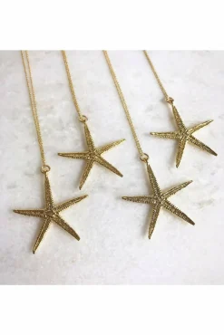 Jewellery^Wisteria London Cordelia Starfish Necklace Gold