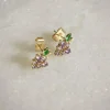 Jewellery^Wisteria London Dainty Grape Stud Earrings Purple
