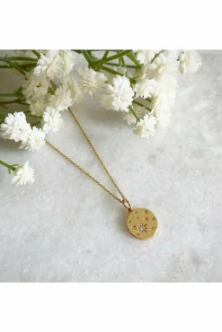 Jewellery^Wisteria London Etoile Cz Star Necklace Gold