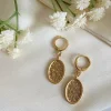 Jewellery^Wisteria London Juniper Wildflower Huggie Hoop Earrings Gold