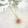 Jewellery^Wisteria London Solange Sunburst Necklace Gold