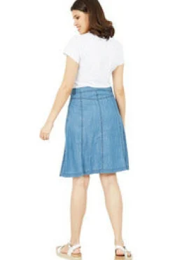 Skirts^Yumi Chambray Skirt Blue