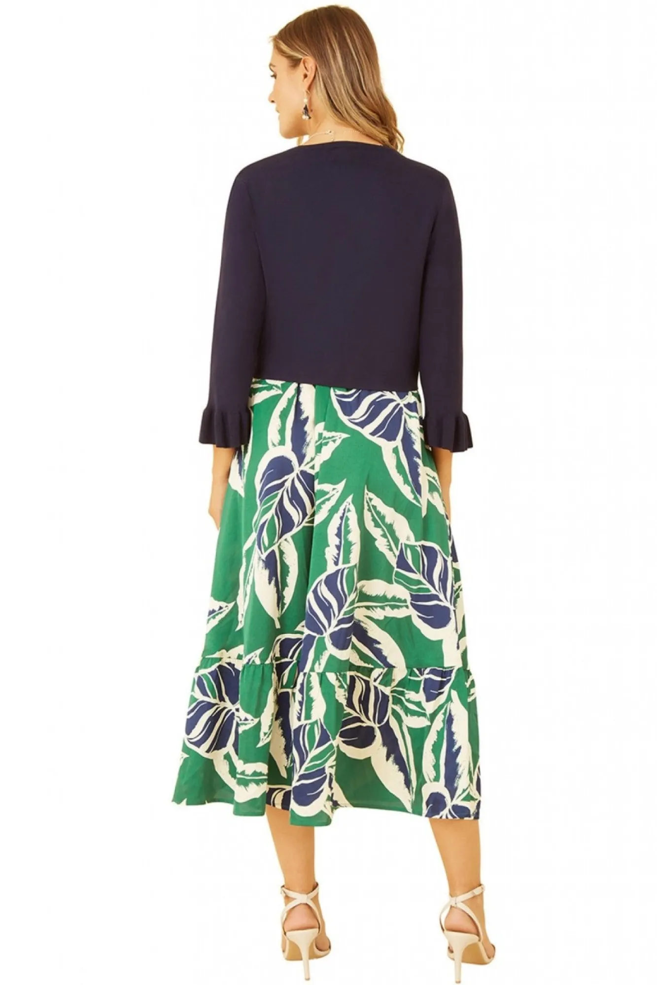 Cardigans^Yumi Cropped Cardigan With Bell Sleeves Navy
