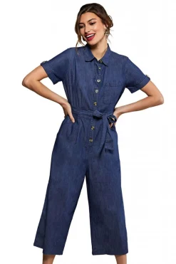 Jumpsuits^Yumi Denim Jumpsuit Blue