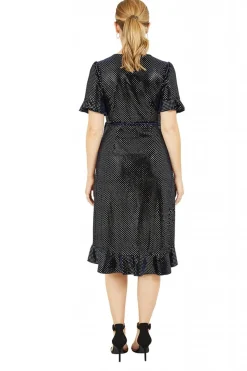 Mini Dresses^Yumi Diamante Wrap Dress Navy