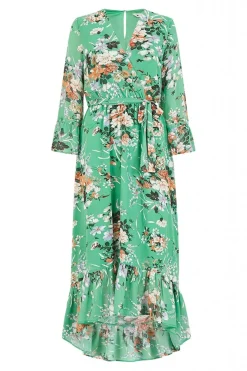 Midi Dresses^Yumi Garden Floral Print Dress Green