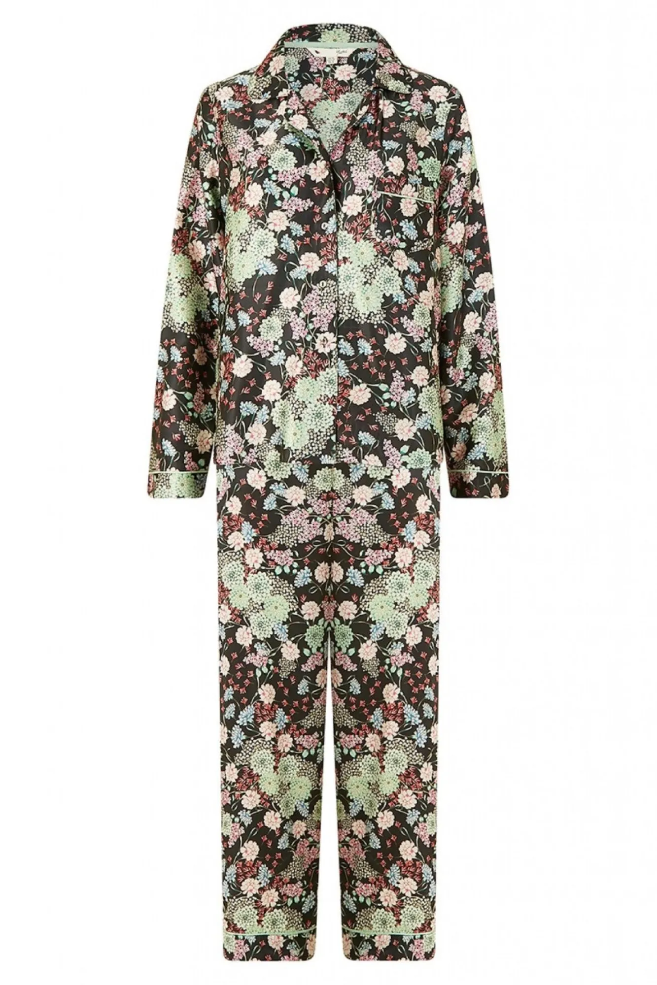 Loungewear & Sleepwear^Yumi Japanese Floral Satin Pyjamas Multicolor