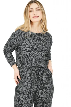 Loungewear & Sleepwear^Yumi Jersey Relaxed Sweatshirt Grey