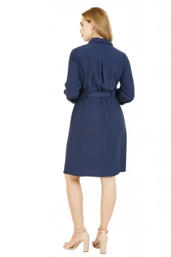 Mini Dresses^Yumi Military Shirtdress Navy