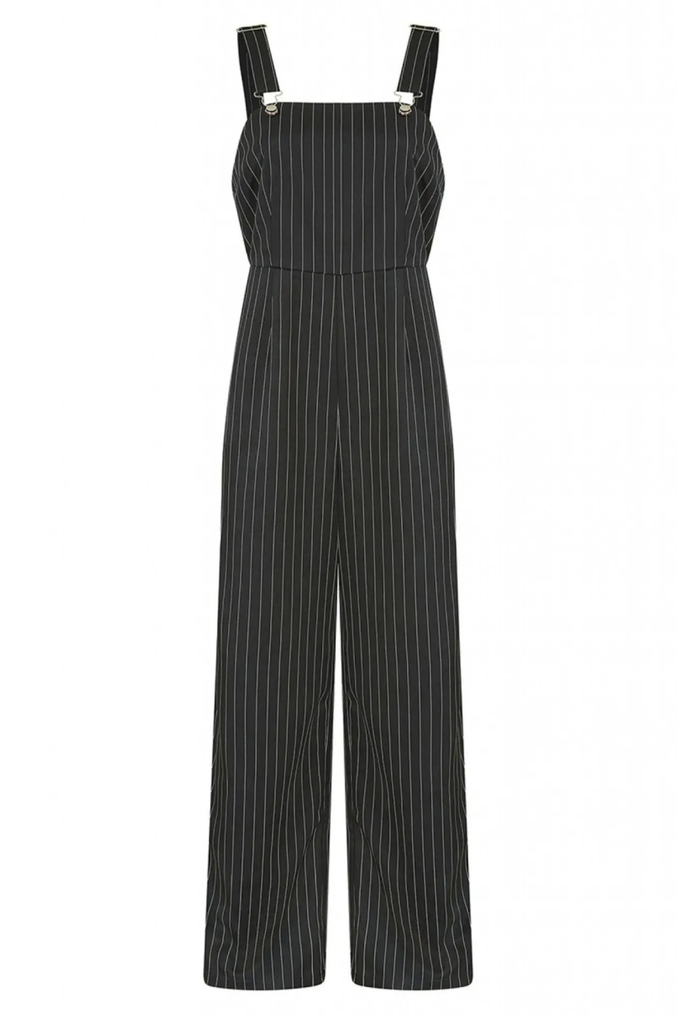Jumpsuits^Yumi Pinstripe Dungaree Jumpsuit Black