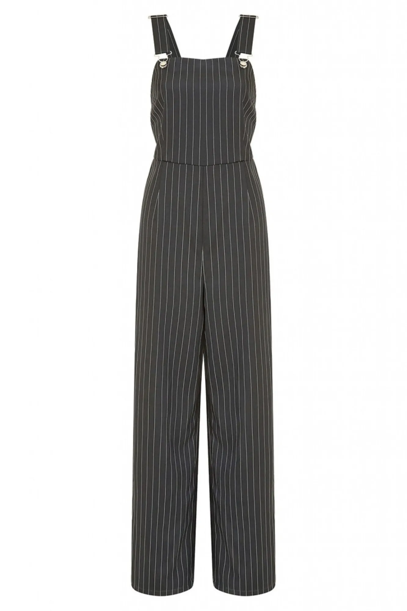 Jumpsuits^Yumi Pinstripe Dungaree Jumpsuit Black