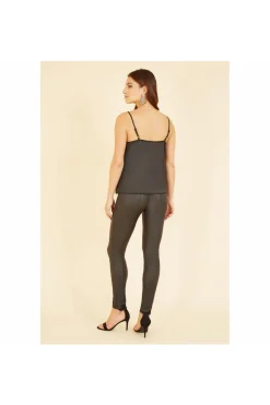 Blouses^Yumi Satin Cami Top Black