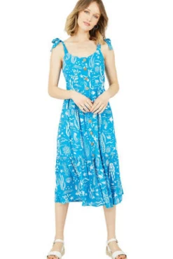 Midi Dresses^Yumi Sealife Print Sundress Blue