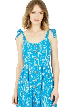 Midi Dresses^Yumi Sealife Print Sundress Blue