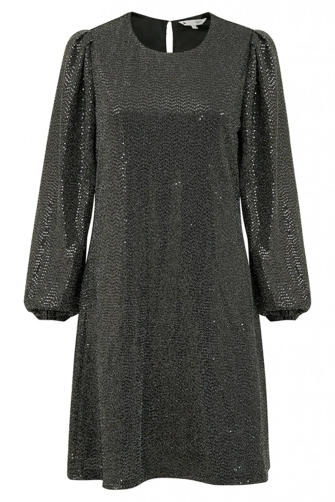Mini Dresses^Yumi Sequin Long Sleeve Tunic Dress Black